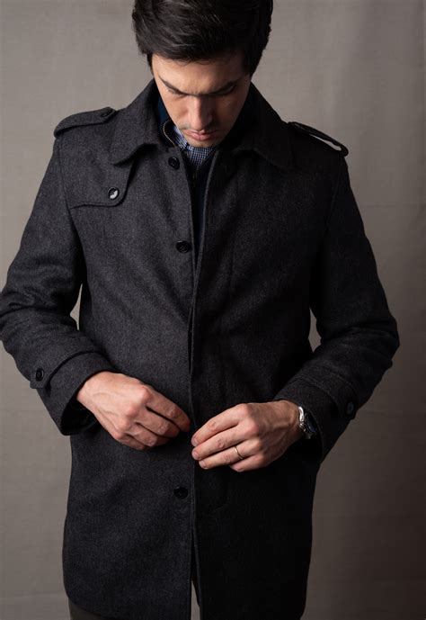 casaco lã batida masculino